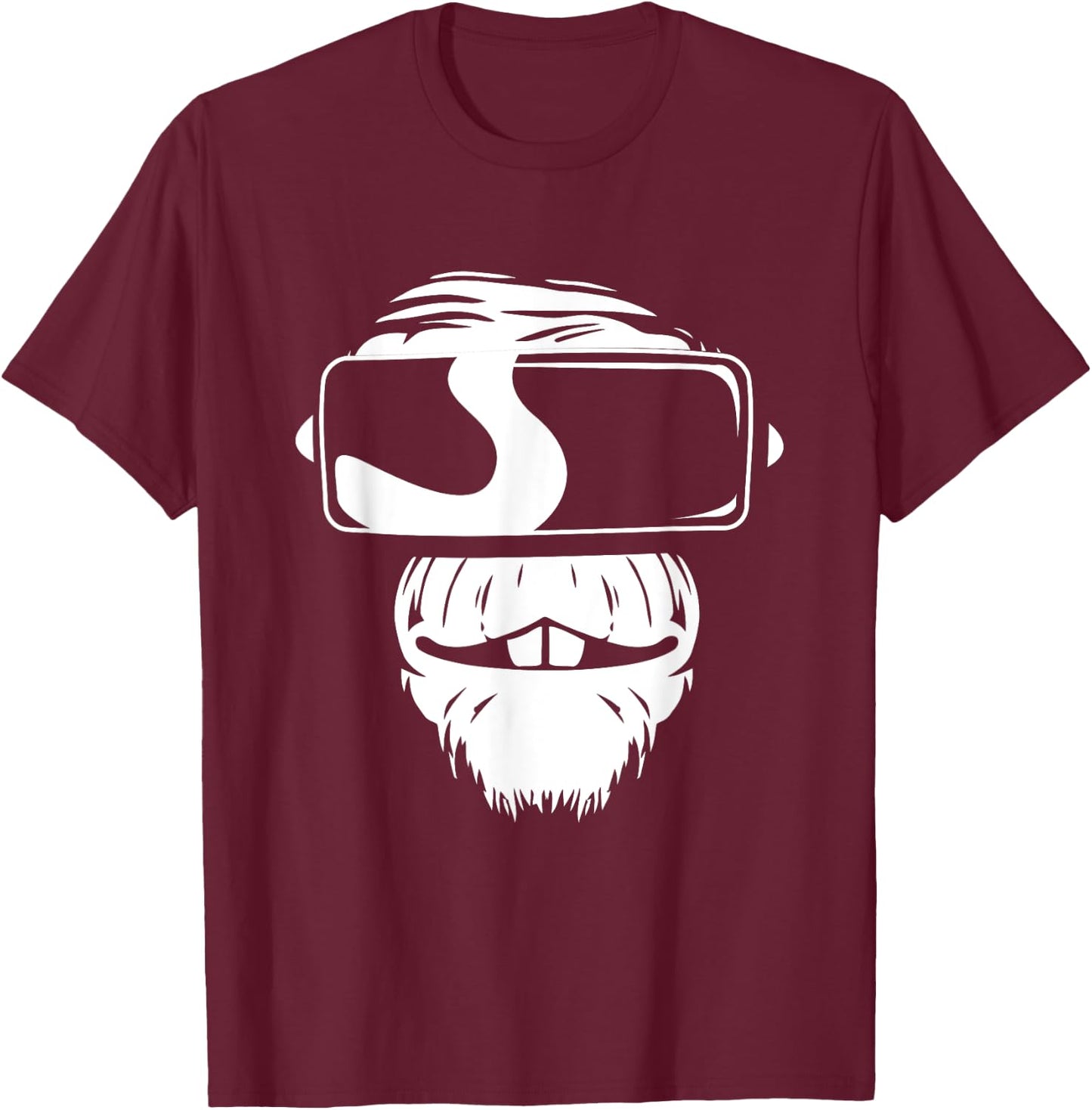 Monkey VR Gamer Virtual Reality Gaming HMD Esports Player T-Shirt - T-Shirt | Maroon