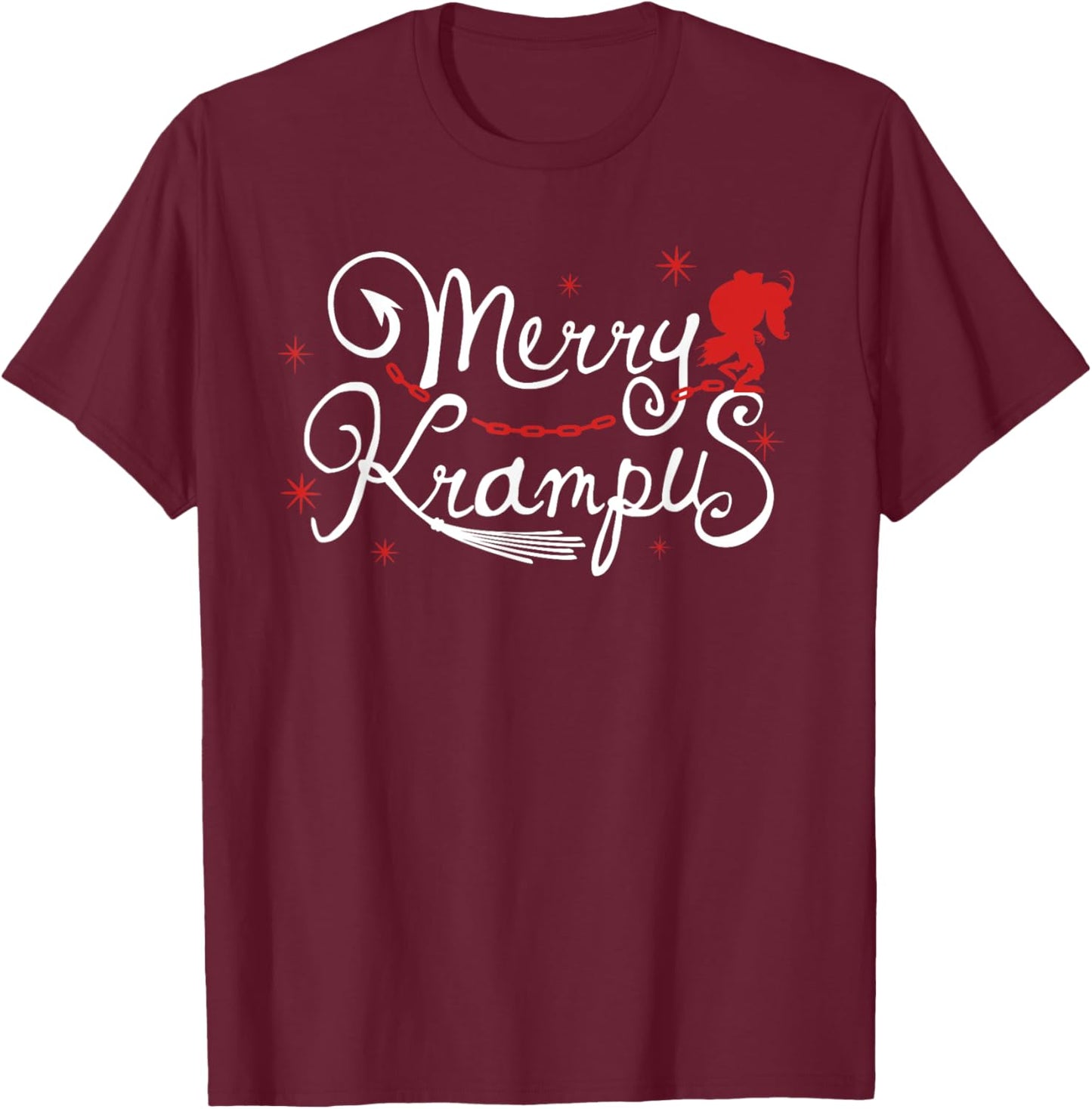 Merry Krampus German Folklore Christmas for Krampusnacht T-Shirt - T-Shirt | Maroon