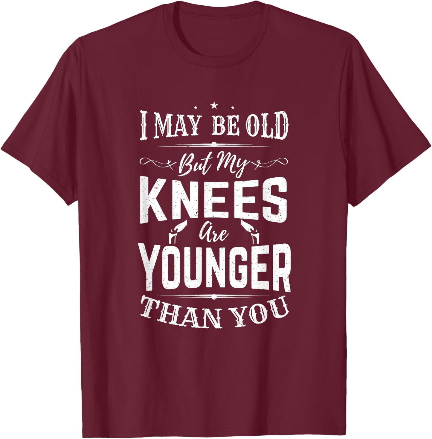 Knee Surgery Recovery After Surgery Knee Replacement T-Shirt - T-Shirt | Maroon