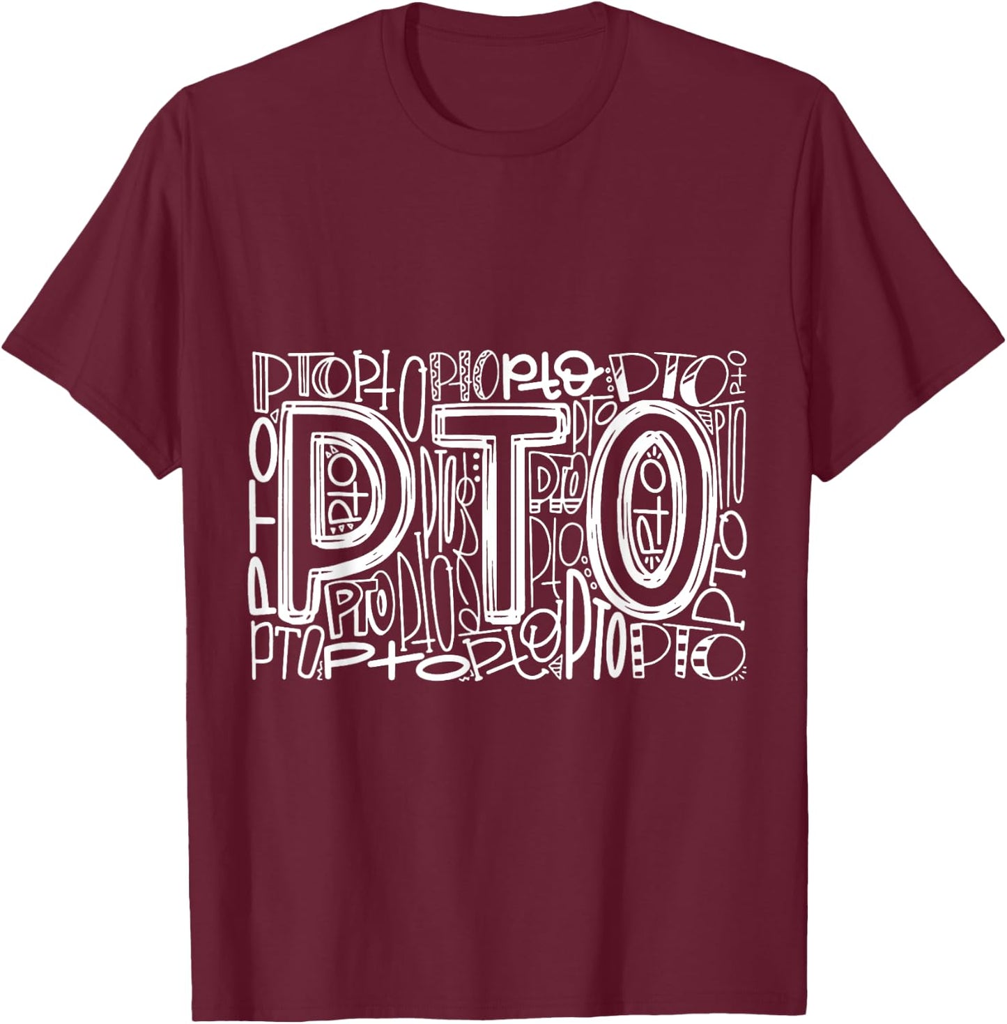 Typography Designs PTO Nurse 2021 T-Shirt - T-Shirt | Maroon
