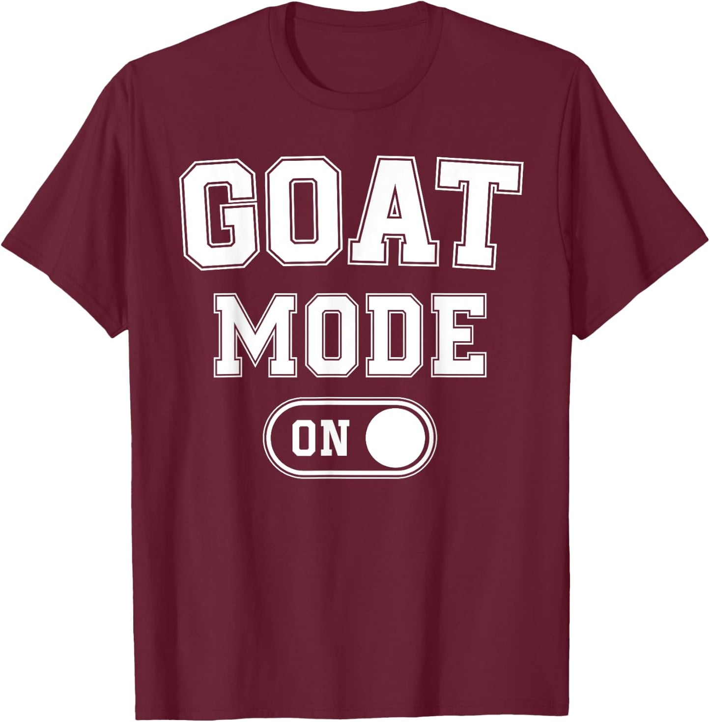 Goat Mode On Costume Funny Mountain Climber Gift Animal T-Shirt - T-Shirt | Maroon
