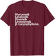 Weed Stoner Terpene Myrcene Linalool Pinene Limonene T Shirt T-Shirt - T-Shirt | Maroon