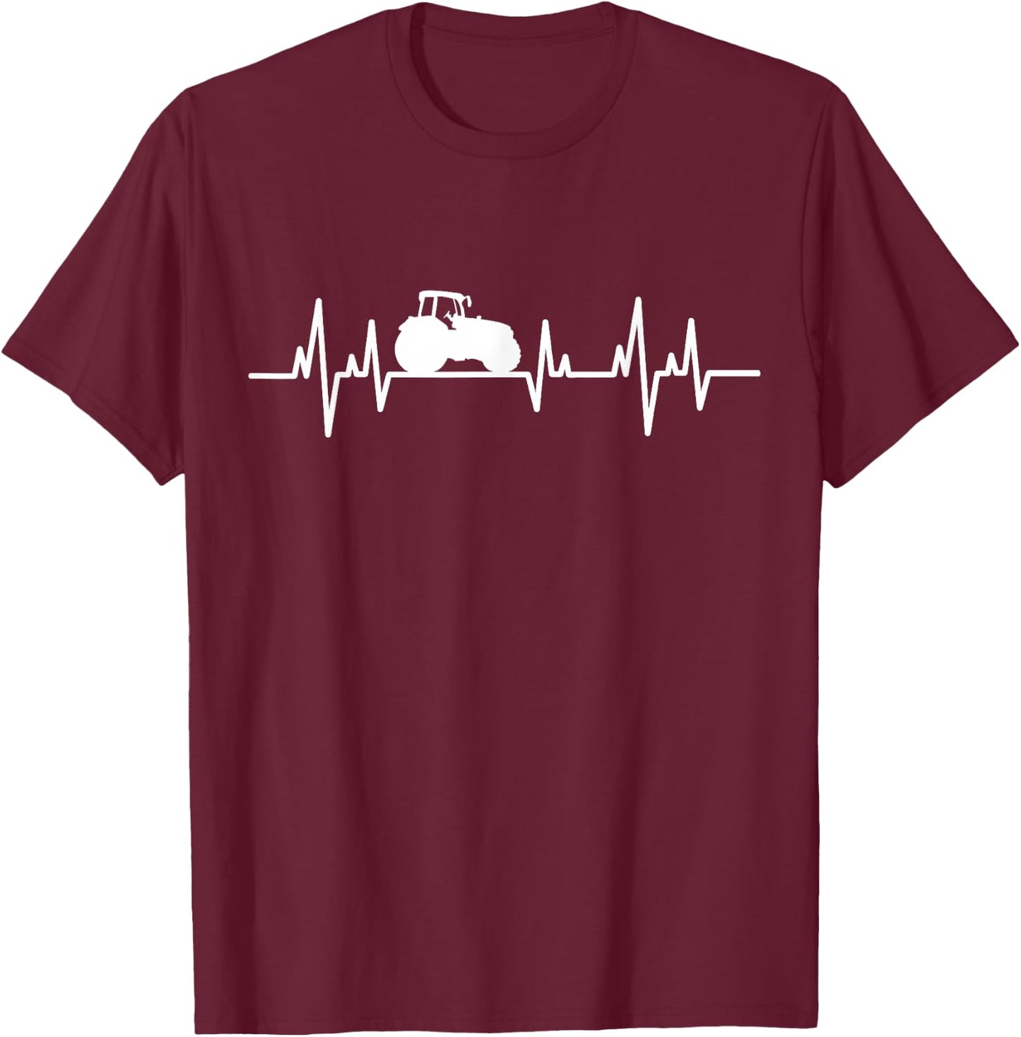 Farmer Tractors Lover T-Shirt - T-Shirt | Maroon