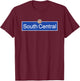 South Central Los Angeles Street LA Slauson Crenshaw 323 LA T-Shirt - T-Shirt | Maroon