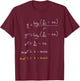Math Merry Xmas Math Equation - Funny Christmas Algebra T-Shirt - T-Shirt | Maroon