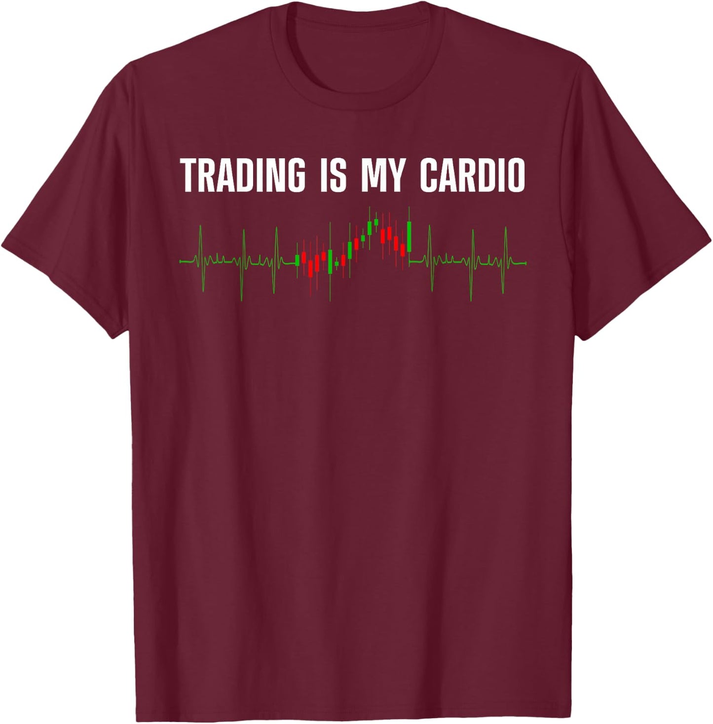 Stock Trading Art Women Stock Market Stock Trader T-Shirt - T-Shirt | Maroon