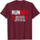Cross Country Running Gifts & Accessories Adult Classic Fit Black XC Run Runner T-Shirt - T-Shirt | Maroon