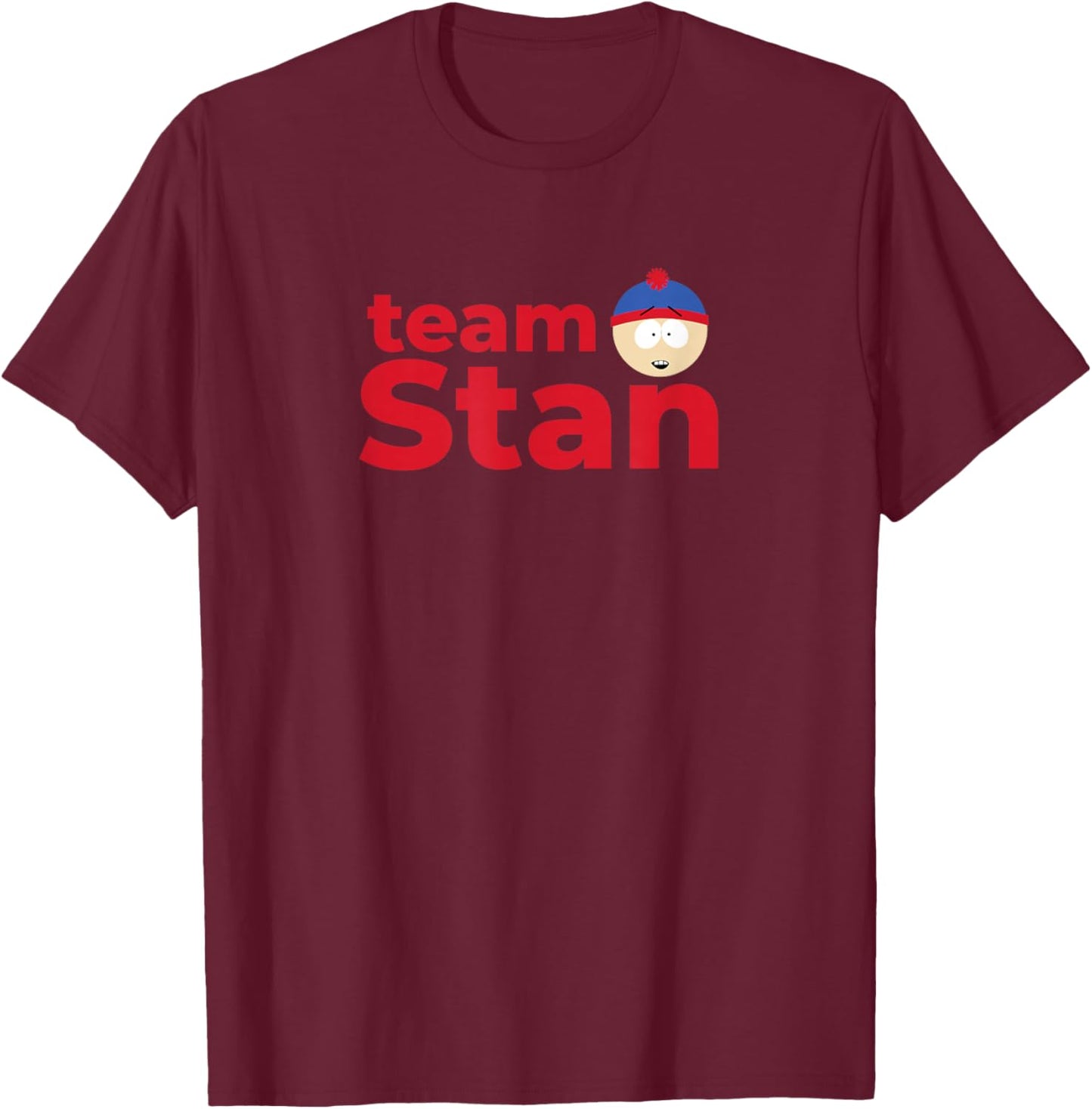 South Park Team Stan T-Shirt - T-Shirt | Maroon
