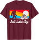 Salt Lake City Utah Vintage Bigfoot Souvenir Design T-Shirt - T-Shirt | Maroon