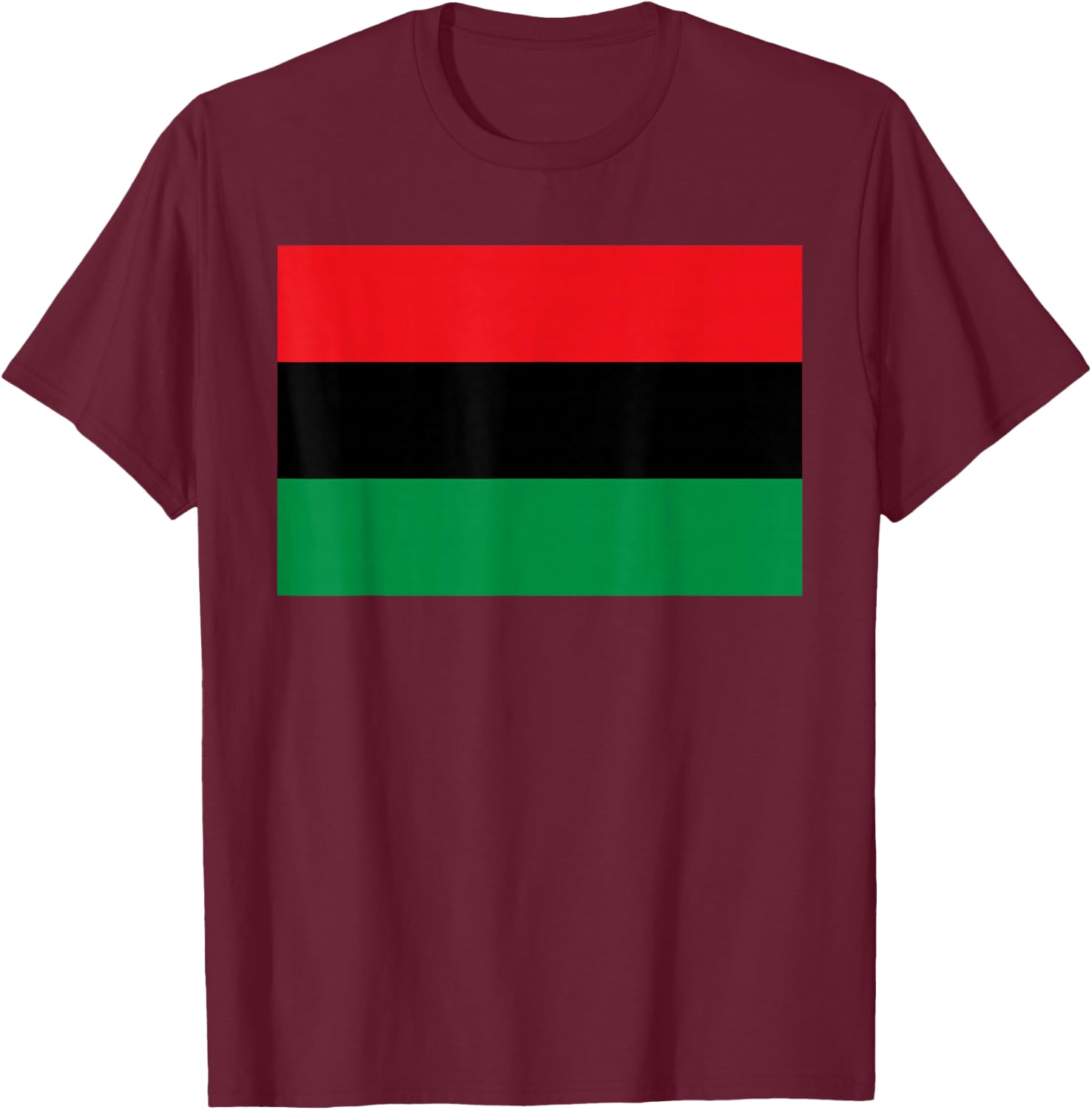 Pan African UNIA Flag Black Liberation Flag Afro-American Small T-Shirt - T-Shirt | Maroon