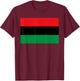 Pan African UNIA Flag Black Liberation Flag Afro-American Small T-Shirt - T-Shirt | Maroon