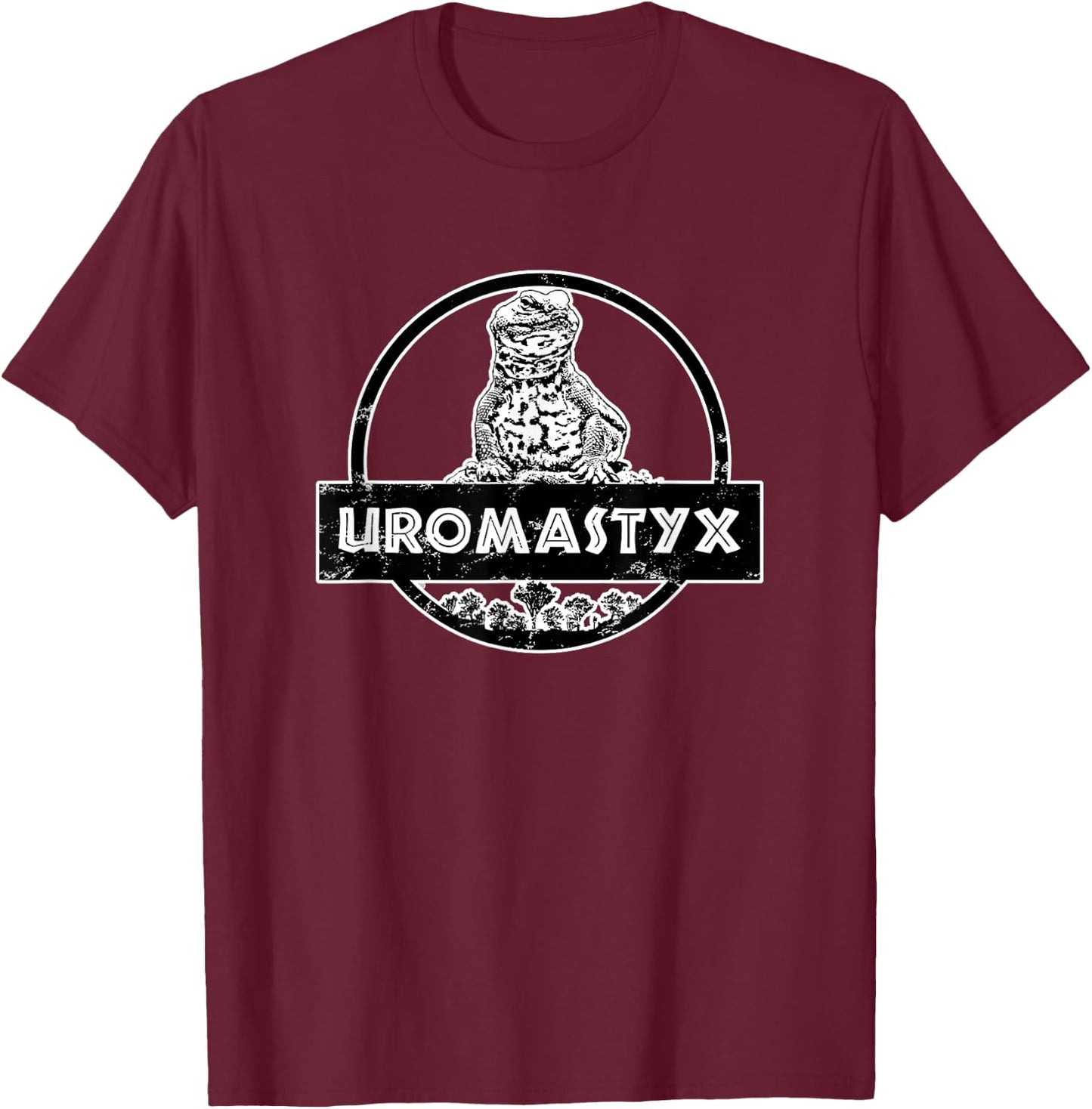 Uromastyx Juressic Funny Agama Desert Lizard T-Shirt - T-Shirt | Maroon