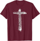 Blacksmith Hammer Cross | Christian Blacksmithing T-Shirt - T-Shirt | Maroon