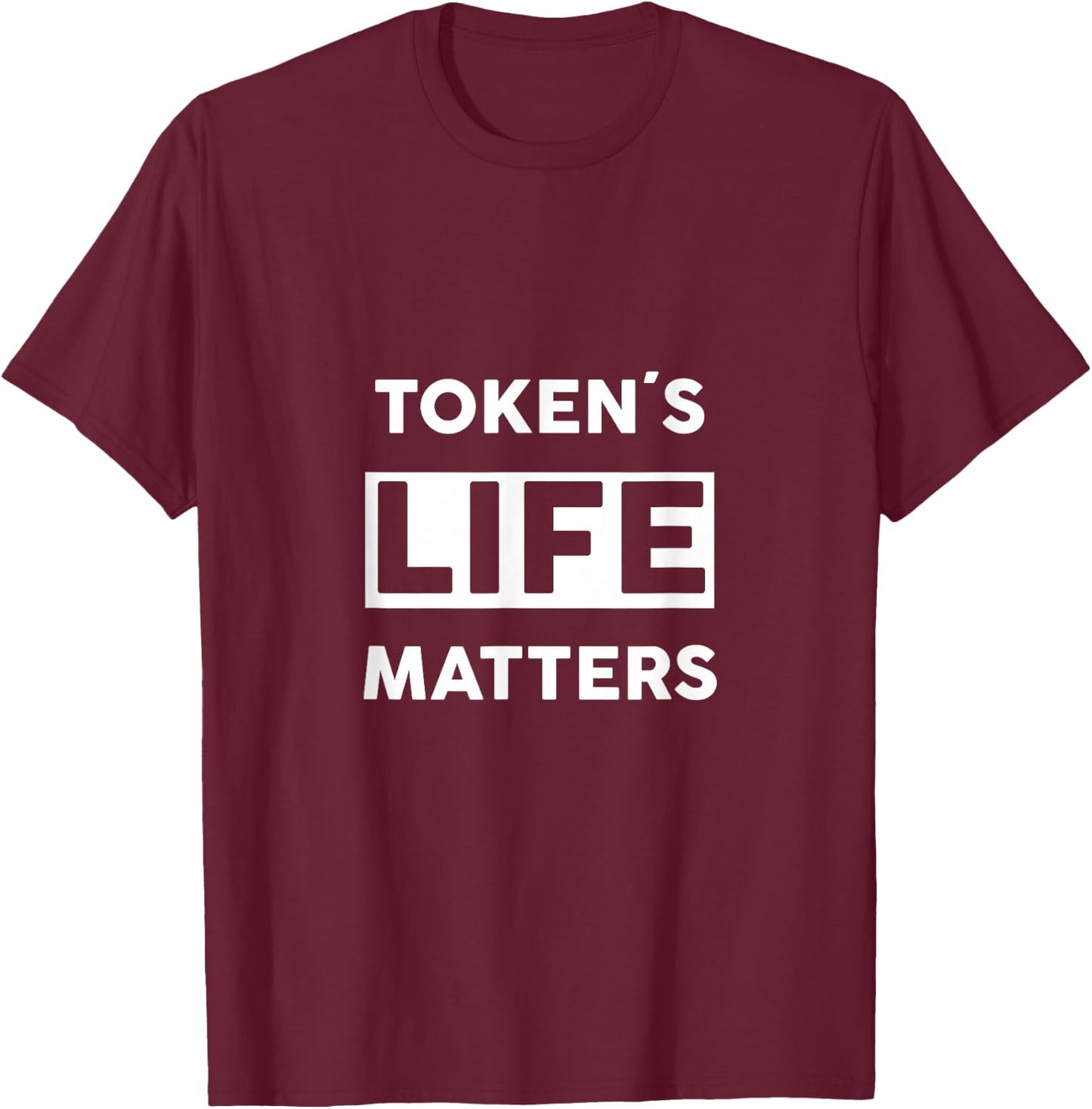 Tokens Black Lives Matters Protest Police Force - Black T-Shirt - T-Shirt | Maroon