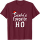 Favorite Ho Funny and Santa Fan T-Shirt - T-Shirt | Maroon