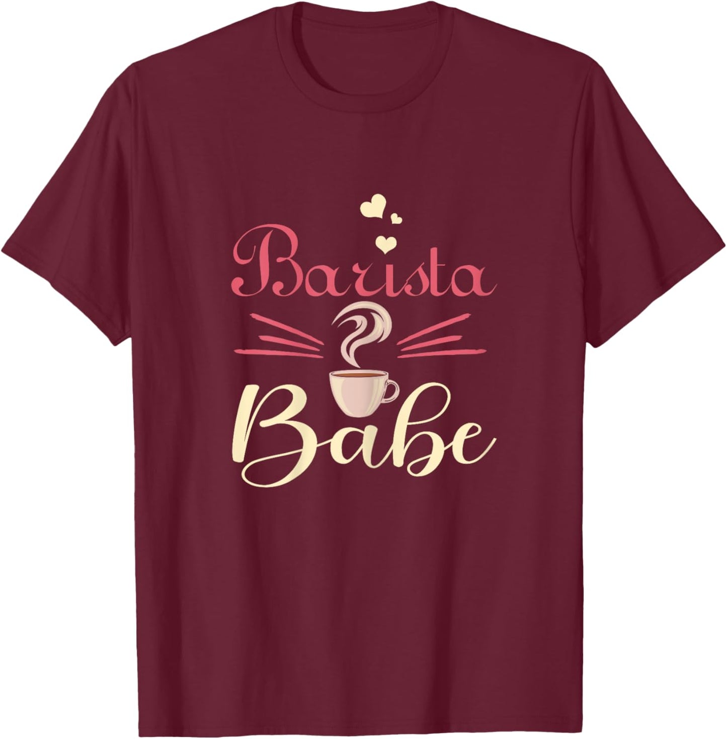 Barista Babe Coffemaker Coffee Lover Barista Gift T-Shirt - T-Shirt | Maroon