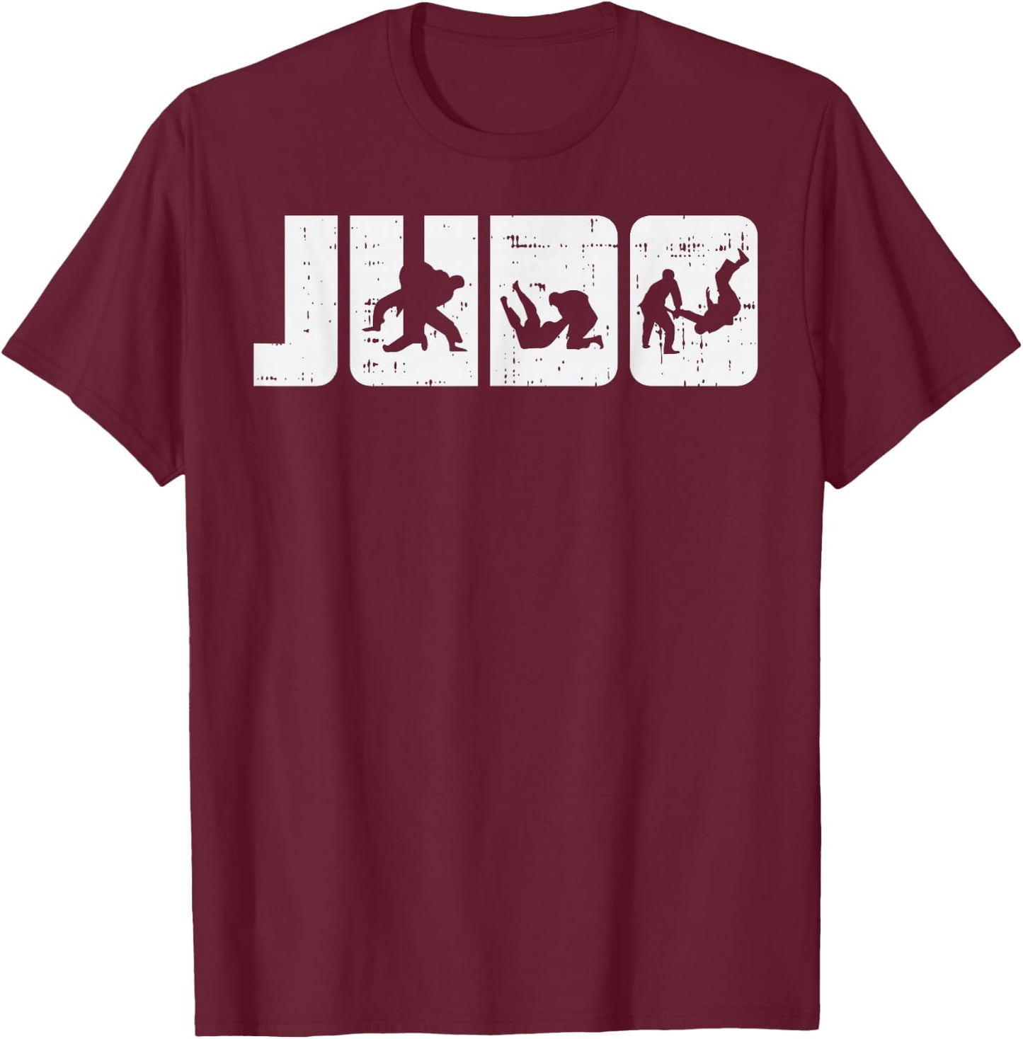 Judo Throws Japanese Martial Art Fight Judoka Men Women Gift T-Shirt - T-Shirt | Maroon