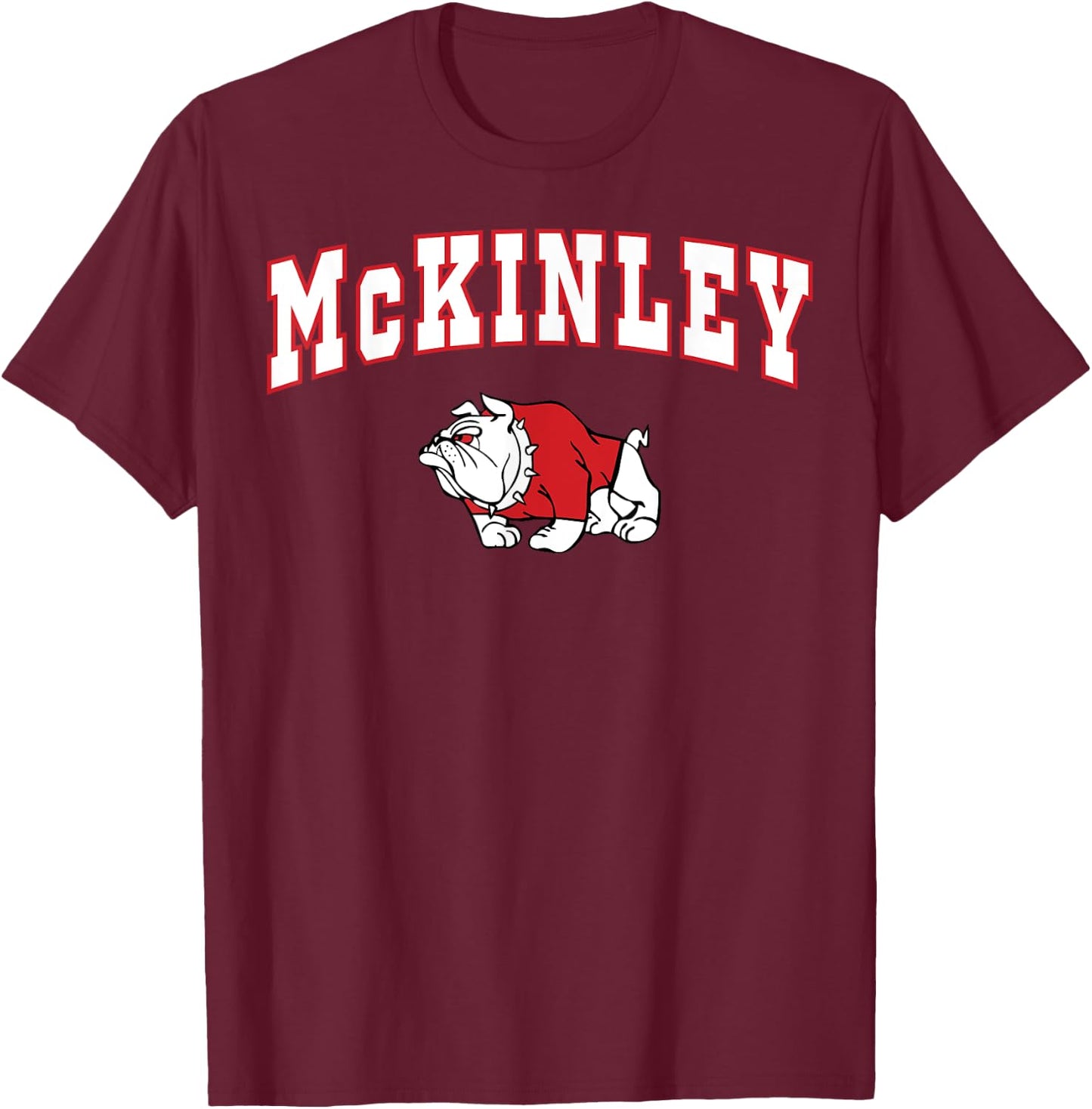 Canton McKinley High School Bulldogs C2 T-Shirt - T-Shirt | Maroon