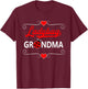 Ladybug Grandma Ladybird Cute T-Shirt - T-Shirt | Maroon