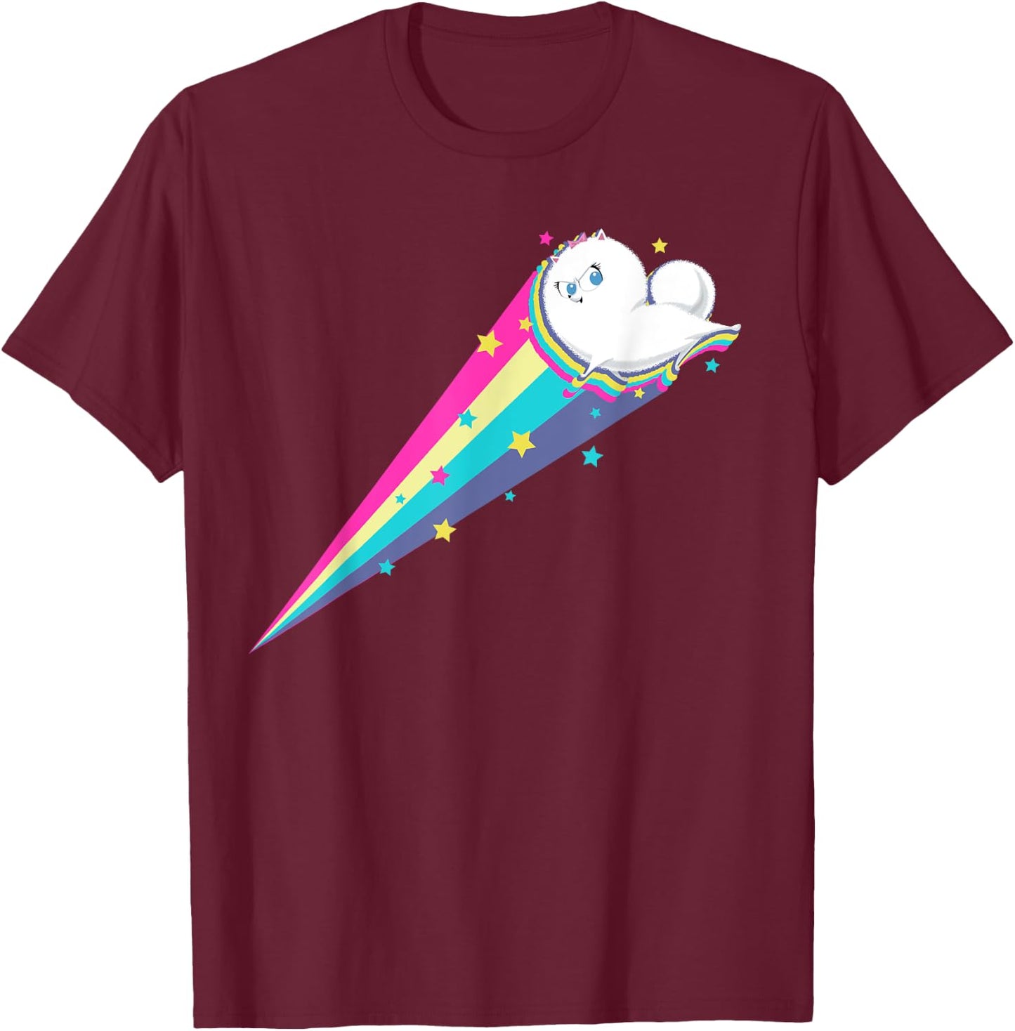 The Secret Life of Pets 2 Gidget Jumps T-Shirt - T-Shirt | Maroon