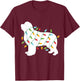 Christmas Lights Newfoundland T Shirt Gifts for Dog Lovers T-Shirt - T-Shirt | Maroon