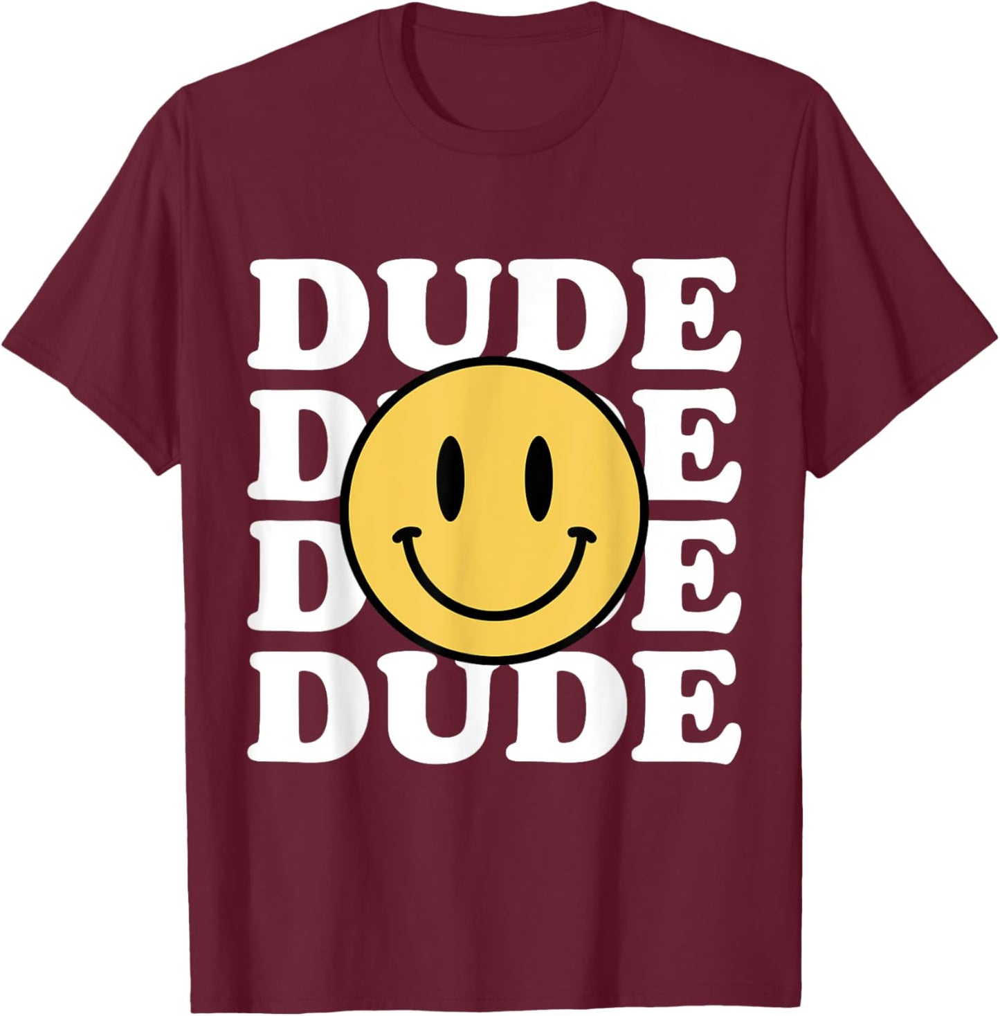 One Happy Dude Birthday Theme Family Matching T-Shirt - T-Shirt | Maroon