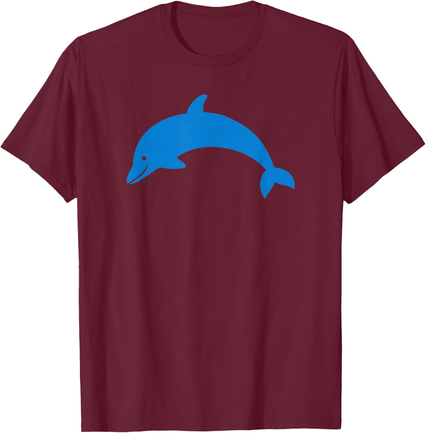 Cute Dolphin T-Shirt - T-Shirt | Maroon