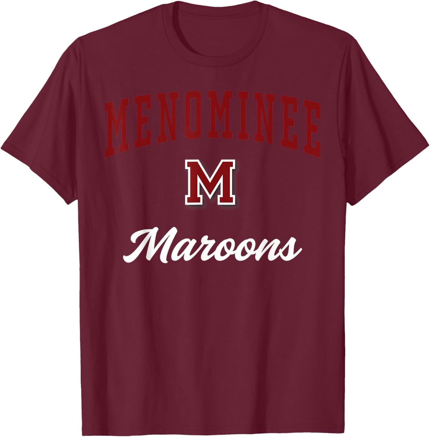 Menominee High School Maroons T-Shirt - T-Shirt | Maroon