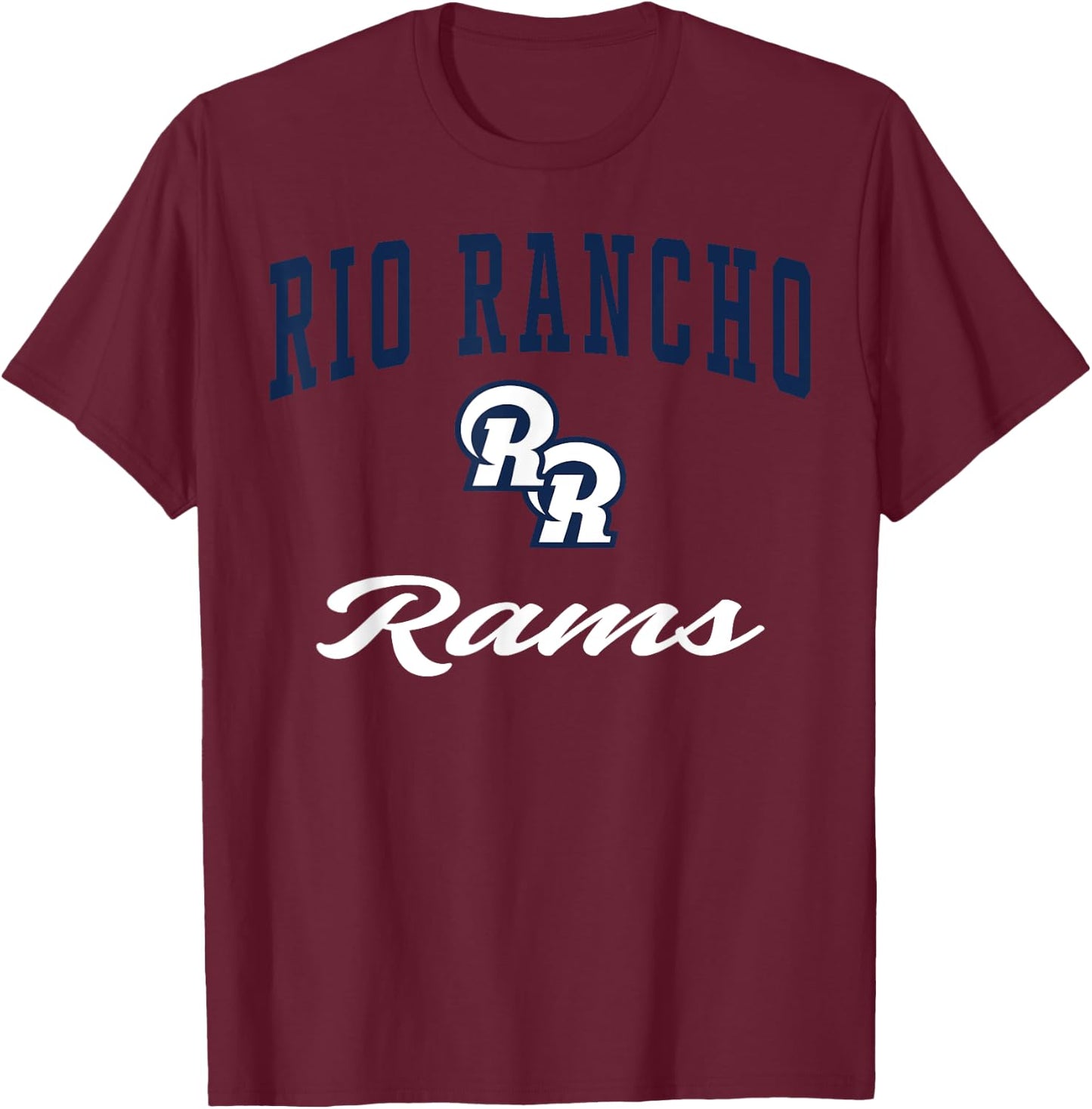 Rio Rancho High School Rams C3 T-Shirt - T-Shirt | Maroon