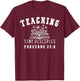 Teaching Tiny Disciples Christian Bible Verse Teacher T-Shirt - T-Shirt | Maroon