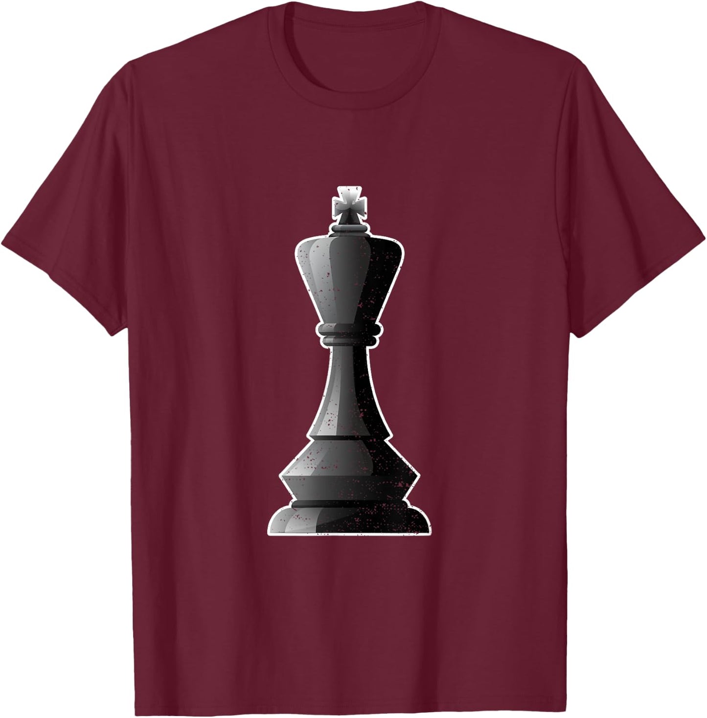 Funny Retro Vintage Chess Women Men King T-Shirt - T-Shirt | Maroon