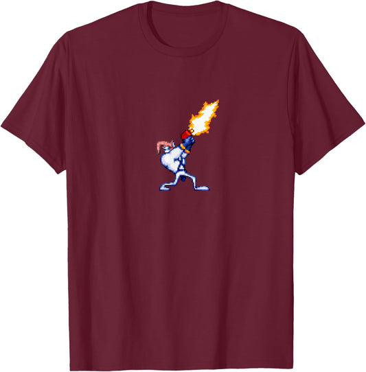 Earthworm Jim Blaster T-Shirt - T-Shirt | Maroon