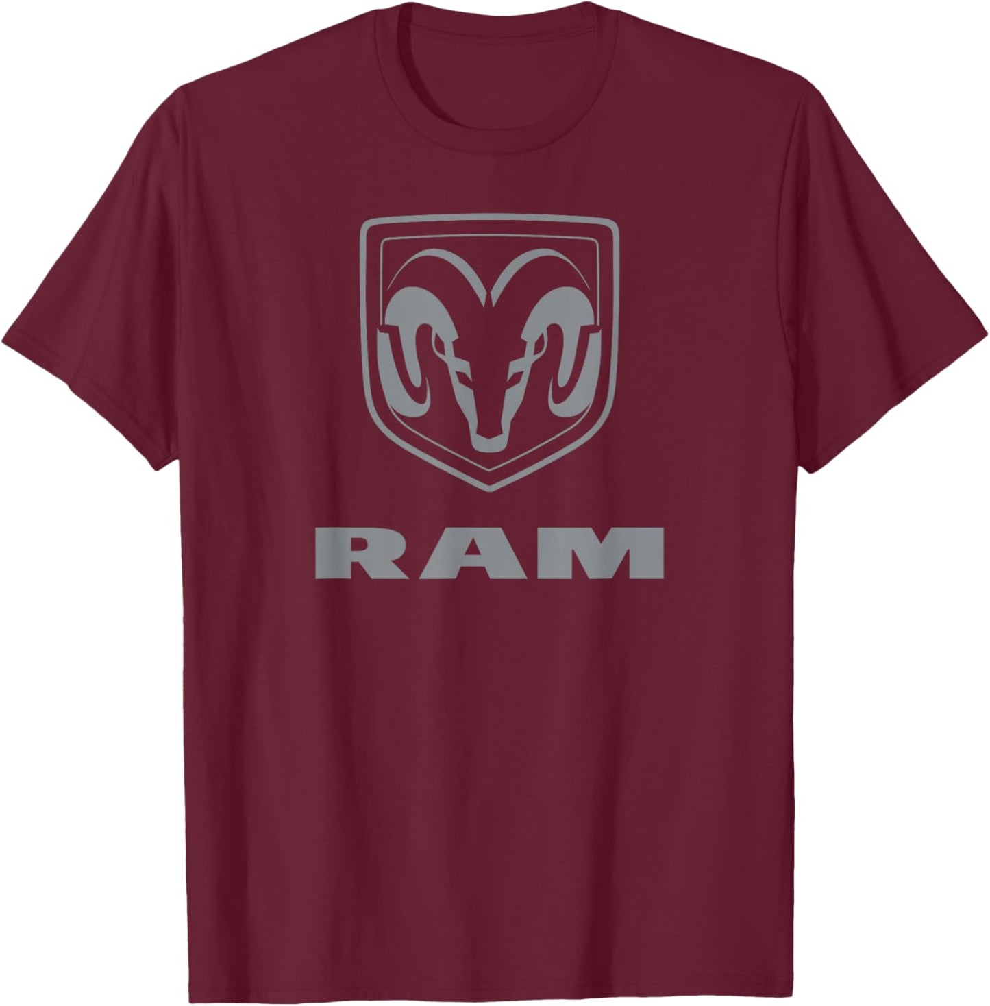 Ram Trucks Grey Logo T-Shirt - T-Shirt | Maroon