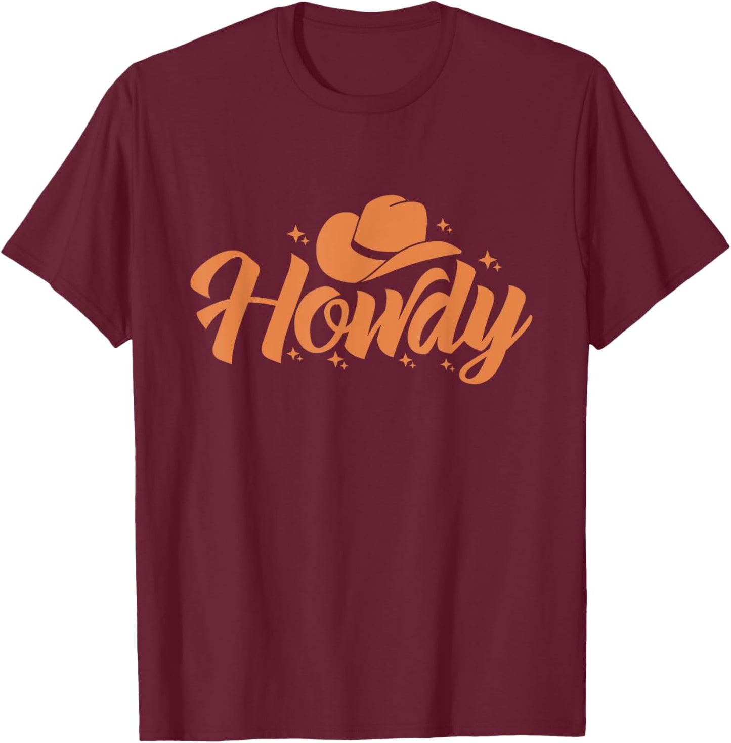 Leopard Howdy Country Hey Y’all Southern Country T-Shirt - T-Shirt | Maroon