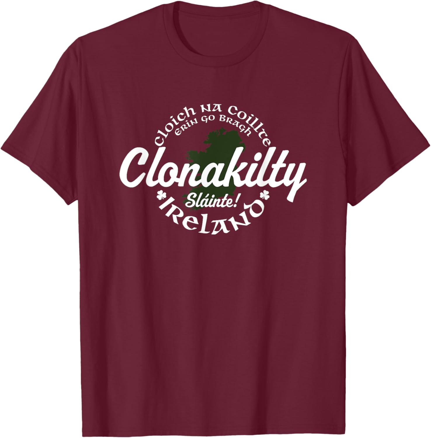 Clonakilty Ireland T-Shirt - T-Shirt | Maroon