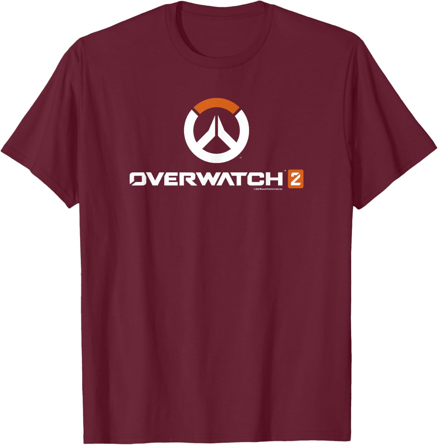 Overwatch 2 Center Icon Logo C2 T-Shirt - T-Shirt | Maroon