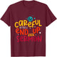 Be Careful Or You'll End Up In My Sermon Christian Pastor T-Shirt - T-Shirt | Maroon