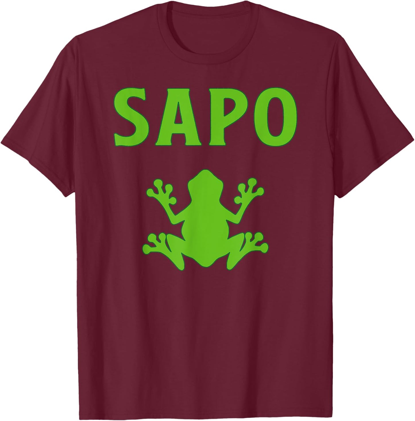 Sapo Shirt | Kambo Ceremony Clothing | Sapo Frog T-Shirt - T-Shirt | Maroon