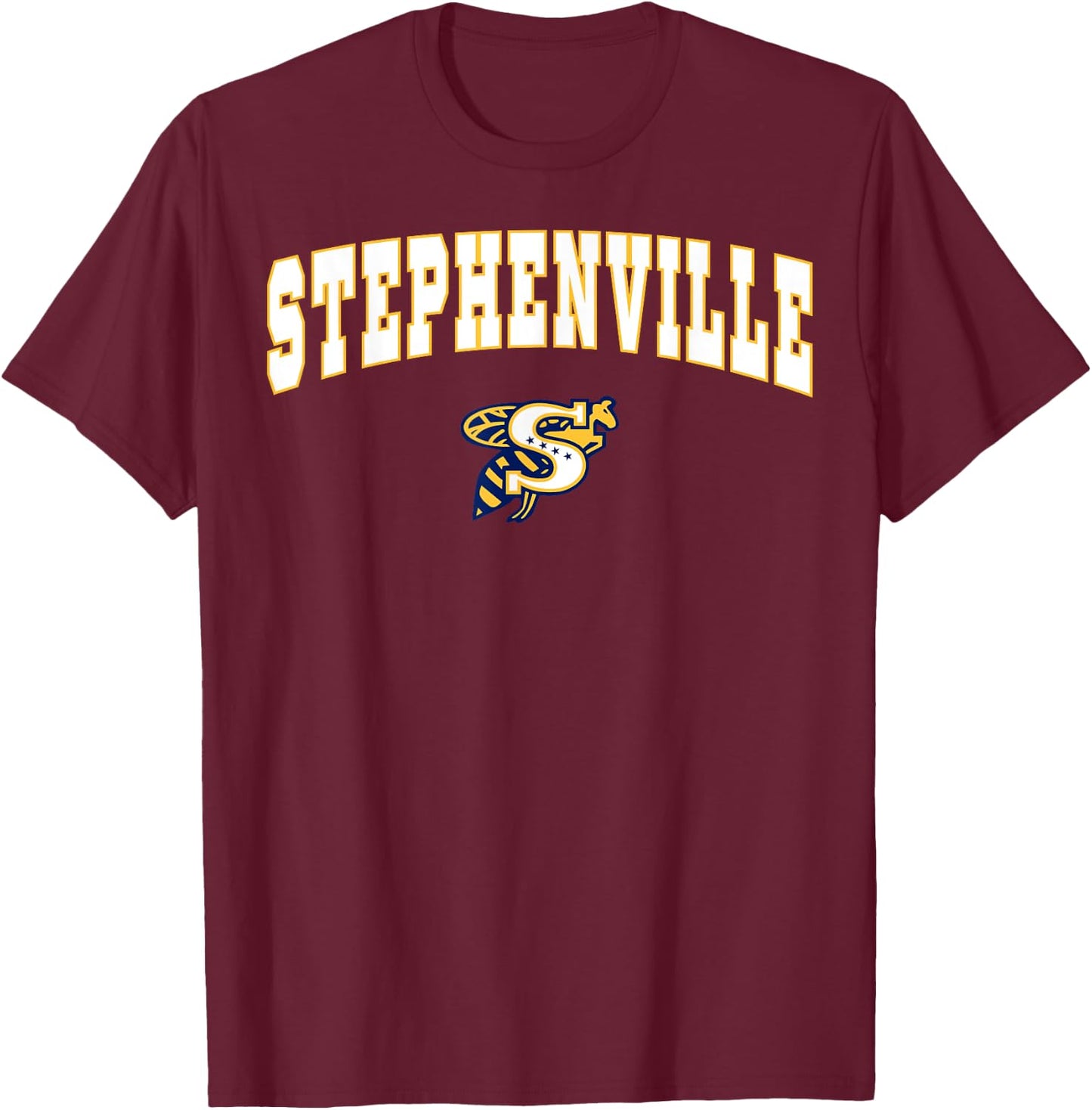 Stephenville High School Yellowjackets C2 T-Shirt - T-Shirt | Maroon