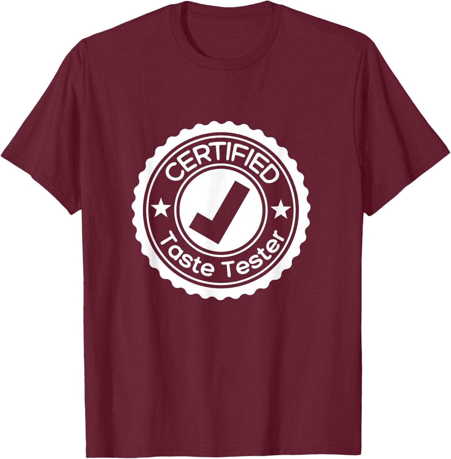 KGW Apparel Certified Taste Tester Black T-Shirt - T-Shirt | Maroon