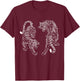 Thai Tattoo Twin Tiger Sak Yant Muay Thai Thailan Thailand T-Shirt - T-Shirt | Maroon