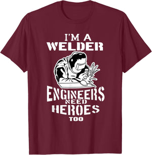 Electro Welding Shirt | Funny MIG Welder T-Shirt - T-Shirt | Maroon