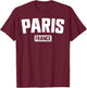 Paris Frankreich Familienurlaub Sommerausflug Souvenir Grafik T-Shirt - T-Shirt | Maroon