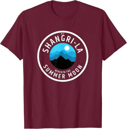 My Shangri-La Beneath the Summer Moon T-Shirt - T-Shirt | Maroon