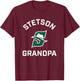 Stetson University Hatters Arched Grandpa T-Shirt - T-Shirt | Maroon