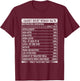 Cranky short woman facts funny short girls nutritional facts T-Shirt - T-Shirt | Maroon