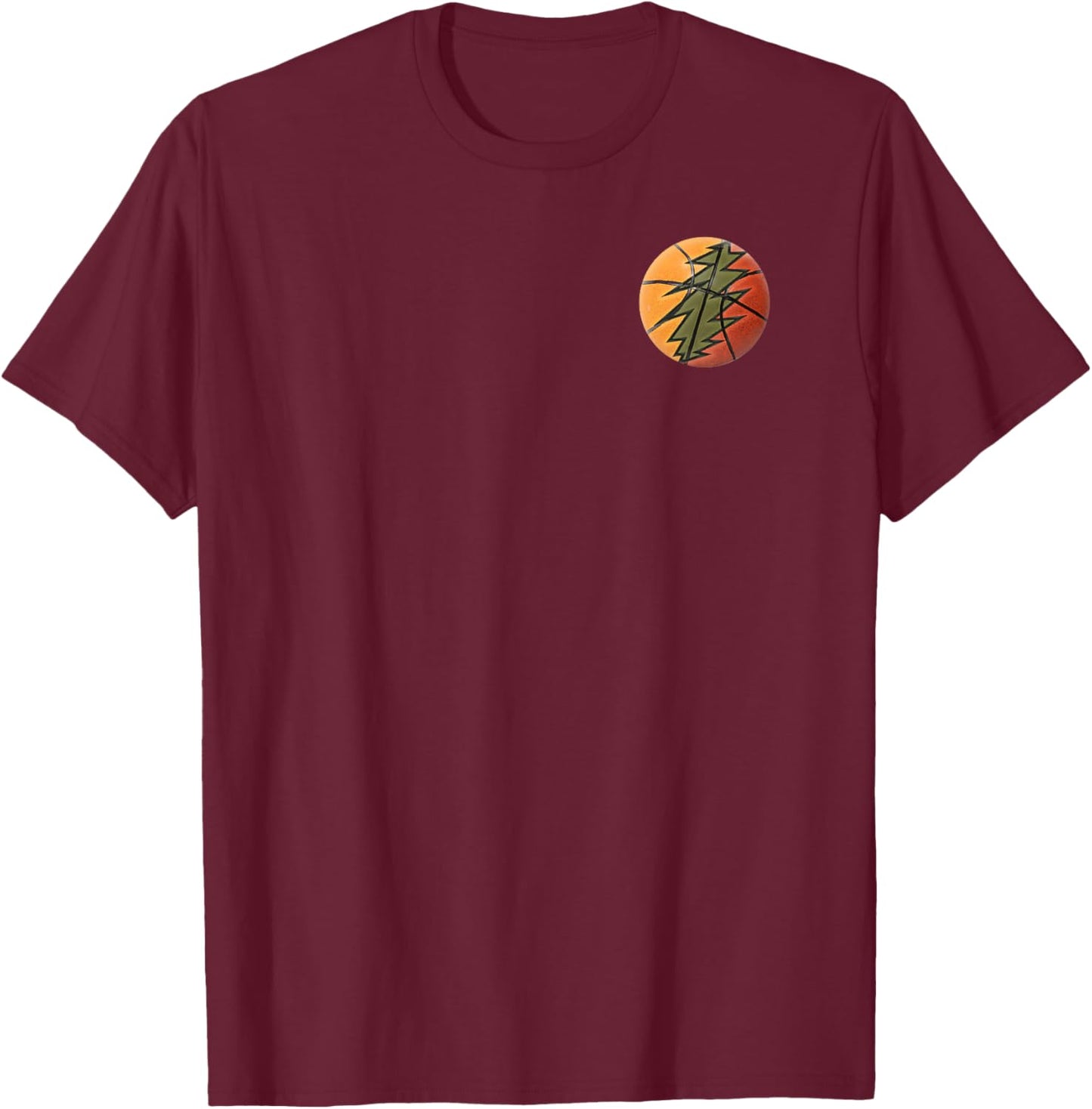 LT Basketball Bolt - Win for Lietuva by Lithuania Strong T-Shirt - T-Shirt | Maroon