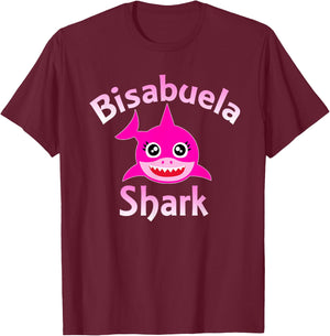 Bisabuela Shark Funny Spanish Great Grandma T-Shirt - T-Shirt | Maroon