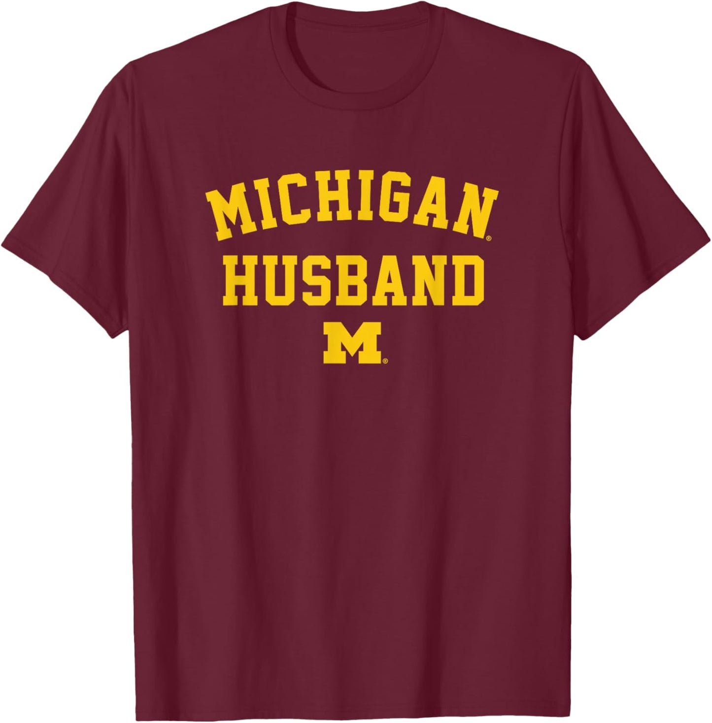 University of Michigan Wolverines Michigan Husband T-Shirt - T-Shirt | Maroon