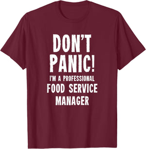 Kitchen Staff & Gifts Food Service Manager T-Shirt - T-Shirt | Maroon